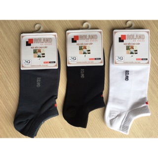 Combo 3 đôi tất sợi sồi cổ ngắn cao cấp Roland
