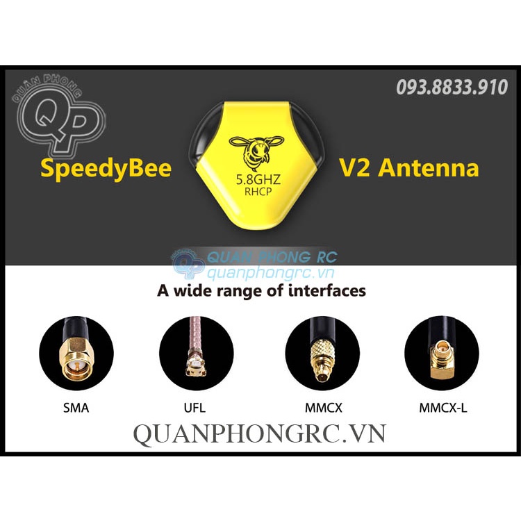 Anten Speedy Bee 5.8GHz 2.8dBi RHCP Antenna V2