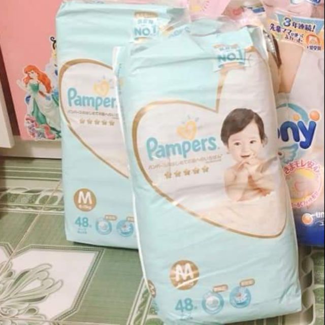 Bỉm pamper nội địa nhật size M 48m dán