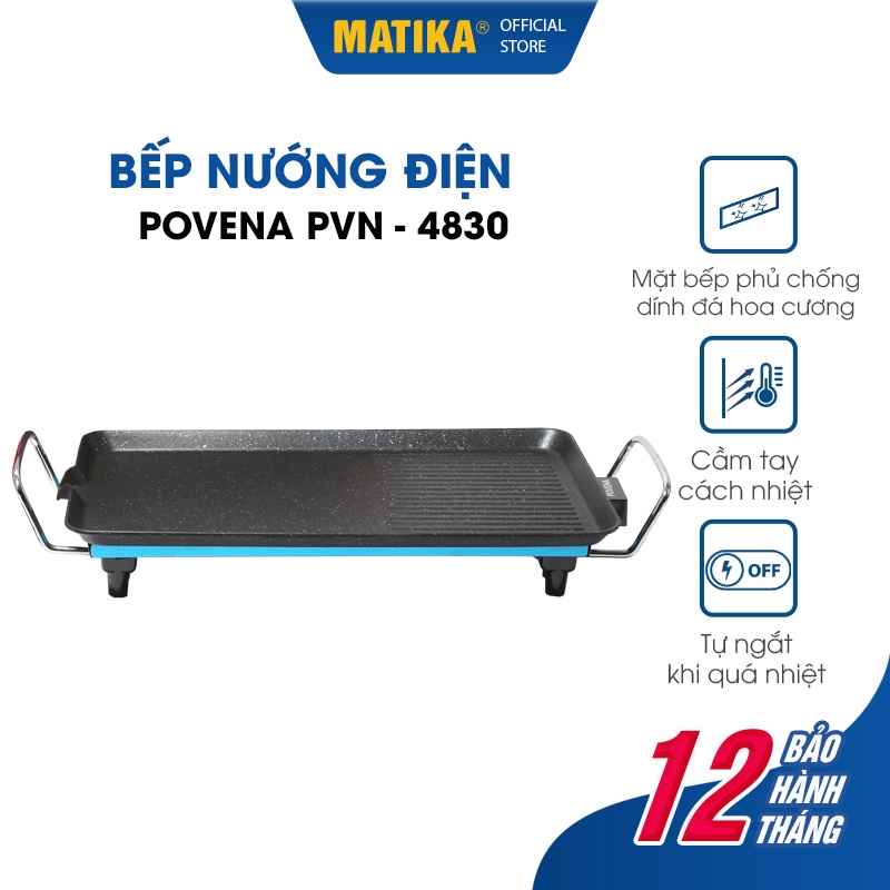 Bếp Nướng Điện POVENA 1500W PVN-4830