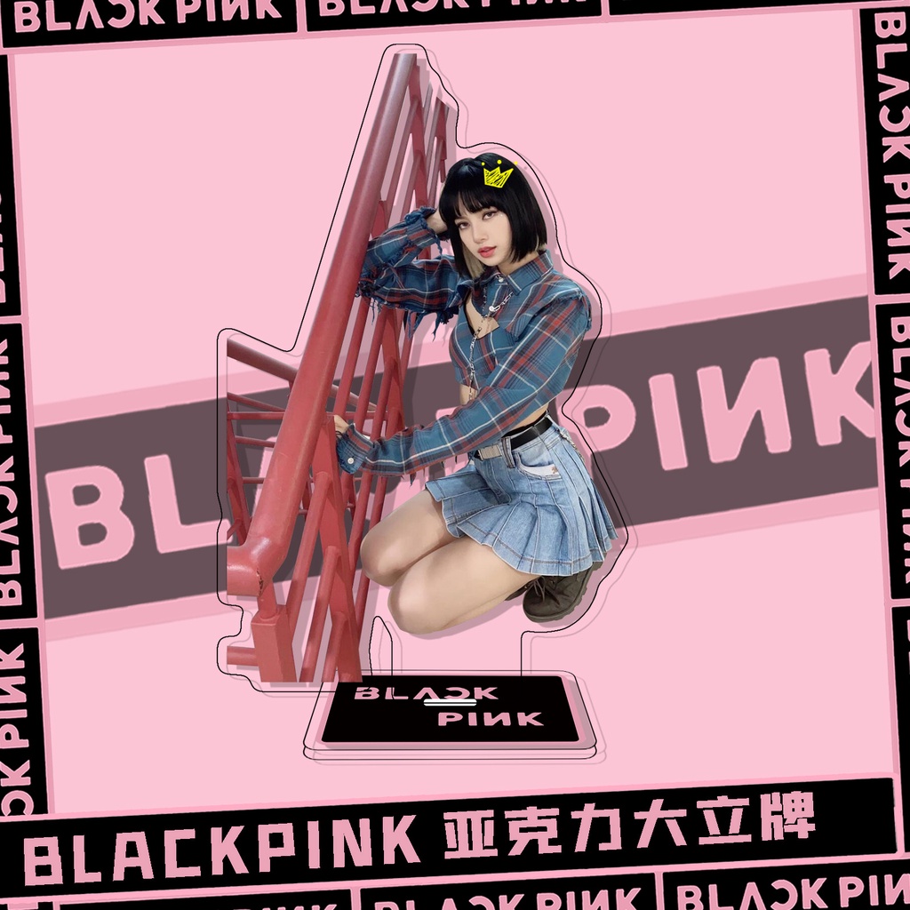 Mô Hình Đồ Chơi Nhân Vật BLACKPINK JISOO JENNIE LISA ROSE Hai Mặt Bằng Acrylic