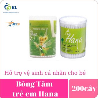 Bông Tăm Trẻ Em Cao Cấp Hana Hộp 200 Cây
