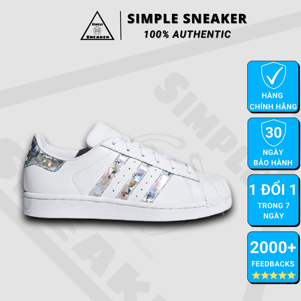 Giày Adidas Superstar Diamond Chính HãngFREESHIPGiày Thể Thao Nữ Adidas - Adidas Super Star Kim Cương - Simple Sneaker