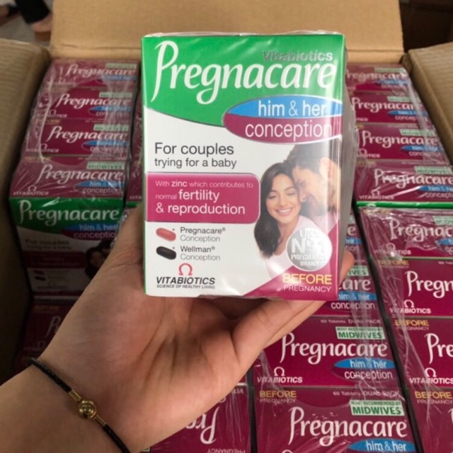 Vitamin Pregnacare Him and Her Conception tăng khả năng thụ thai cho 2 vợ chồng