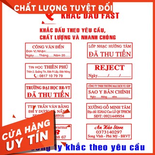 [Sỉ & Lẻ] Khắc Con Dấu 2-3 Dòng Shiny S223 - 47x18mm