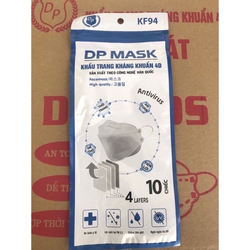 Khẩu Trang 4D Mask Chuẩn Hàn Quốc 1 Gói 50 Cái