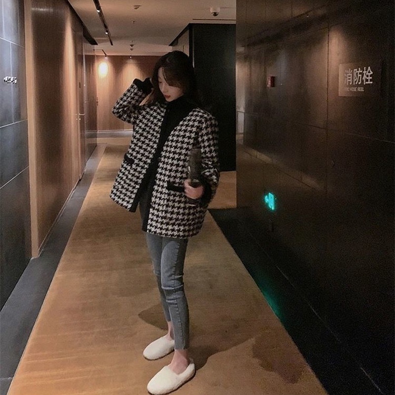 Áo khoác dáng rộng thời trang mùa đông dễ phối đồ