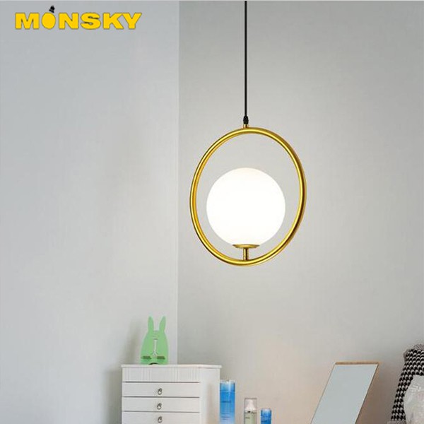 Đèn thả MONSKY YUMI hiện đại, cao cấp loại to D20cm kèm bóng LED chuyên dụng - Tô điểm cho không gian sống