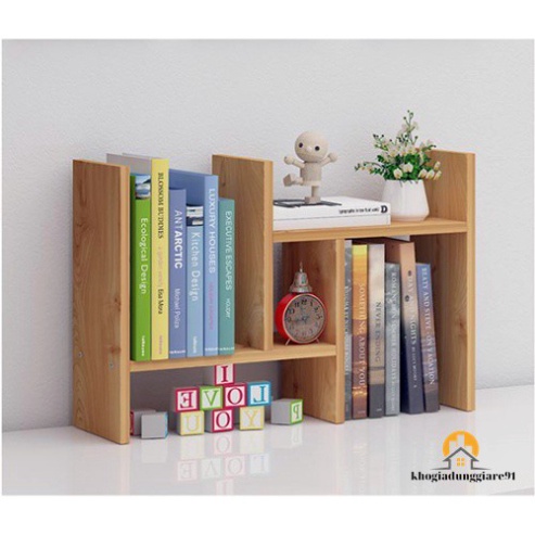 KỆ SÁCH GỖ ĐỂ BÀN ĐA NĂNG ĐIỀU CHỈNH ĐƯỢC KÍCH THƯỚC