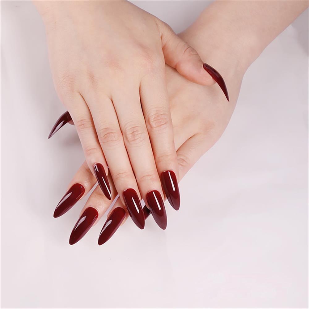 Bộ 24 Móng Tay Giả Dáng Dài Che Phủ Toàn Diện