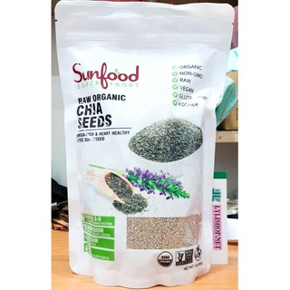 Hạt Chia đen Sunfood Mỹ 454gr