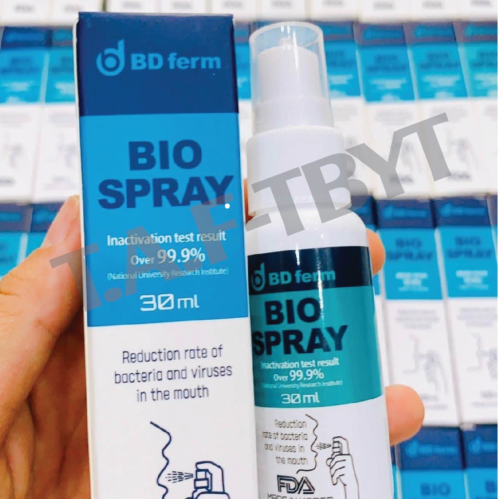 Combo 10 chai xịt họng sinh học Bdferm Bio Spray của Úc 30ml - Nhập Khẩu Chính Hãng an toàn cho mọi nhà