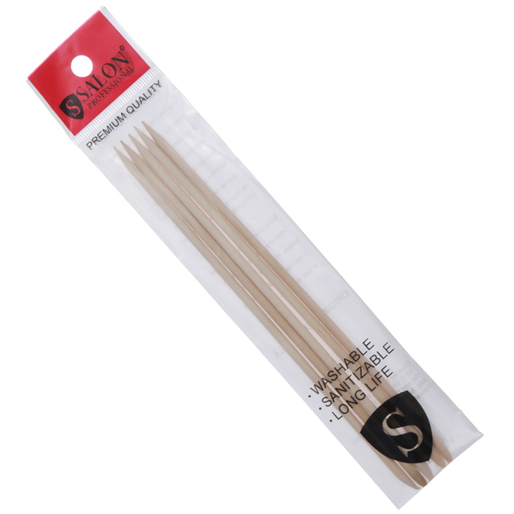 [Hàng mới về] Set 5 cây gỗ đẩy da chuyên dụng cho làm móng tay