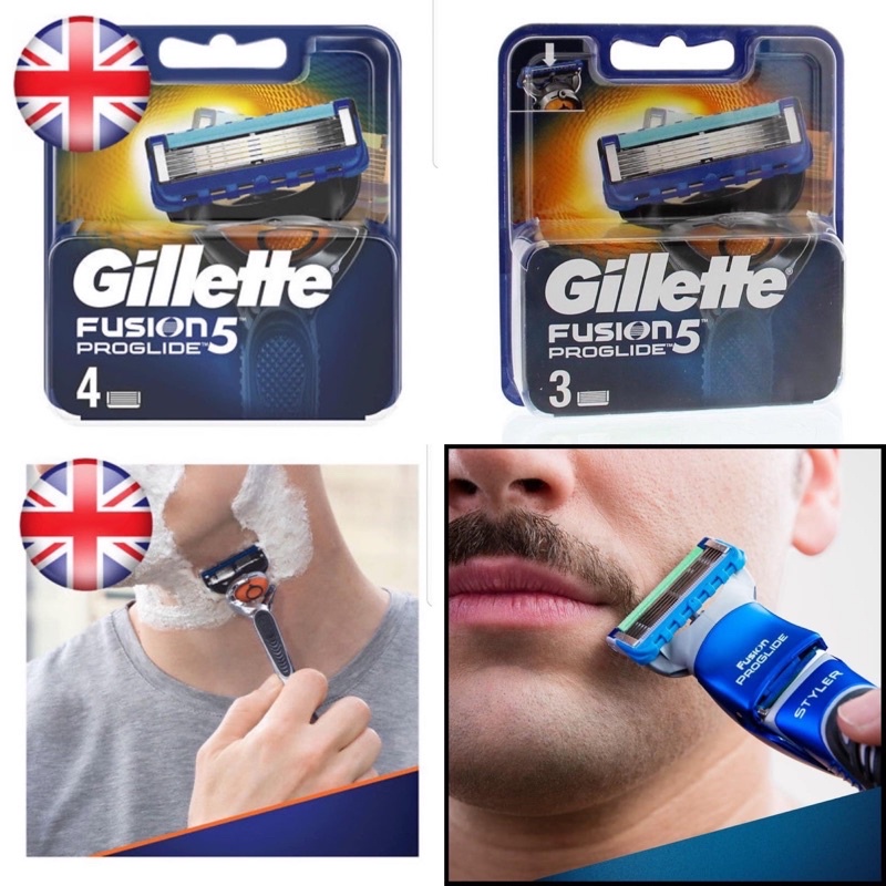 Hộp lưỡi dao cạo râu thay thế Gillette Fusion Proglide 5 .Made in Germany