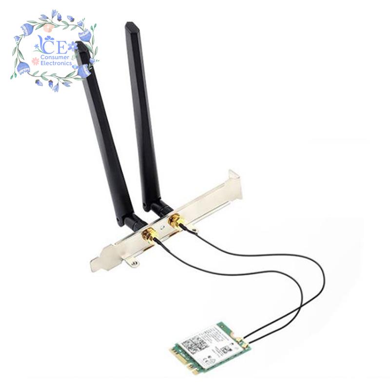 Card Wifi 6E Cho Intel AX210 Bluetooth 5.2 802.11Ax 2.4Ghz/5Ghz AX210NGW Và Ăng Ten