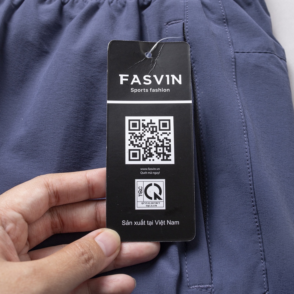 Quần short thể thao nam Fasvin T20205.HN thiết kế mạnh mẽ khoẻ khoắn chất liệu co giãn thoải mái