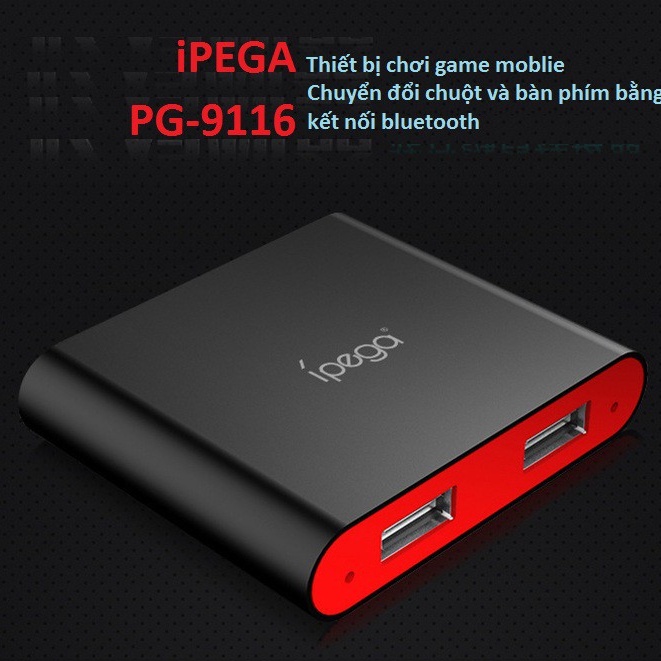 Thiết Bị Bluetooth Không Dây Kết Nối Chuột &amp; Bàn Phím Hỗ Trợ Chơi Game Mobile IPEGA PG-9116