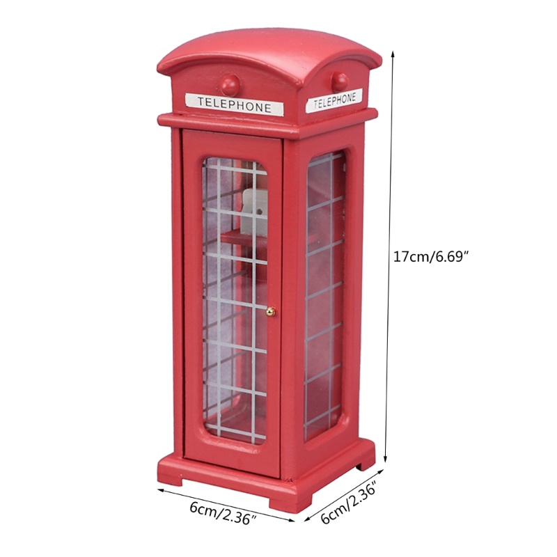 Đồ trang trí Điện Thoại Anh Quốc Mini Dùng Trang Trí Tiểu Cảnh