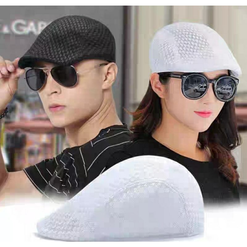 Nón beret lưỡi trai mỏ vịt mũ bê rê thoáng mát nam nữ Lh 0917399527