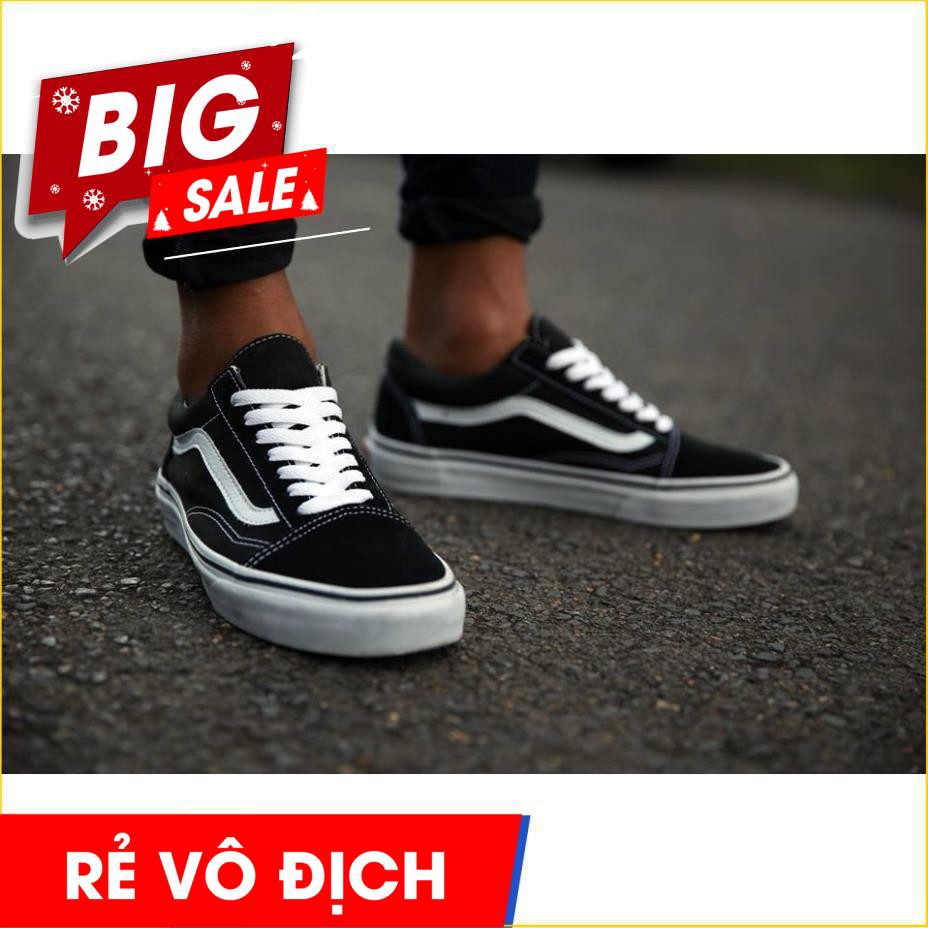{ Xả Kho } GIÀY THỂ THAO VAN OLD SCHOLL MÀU ĐEN Cao Cấp | BigBuy360 - bigbuy360.vn