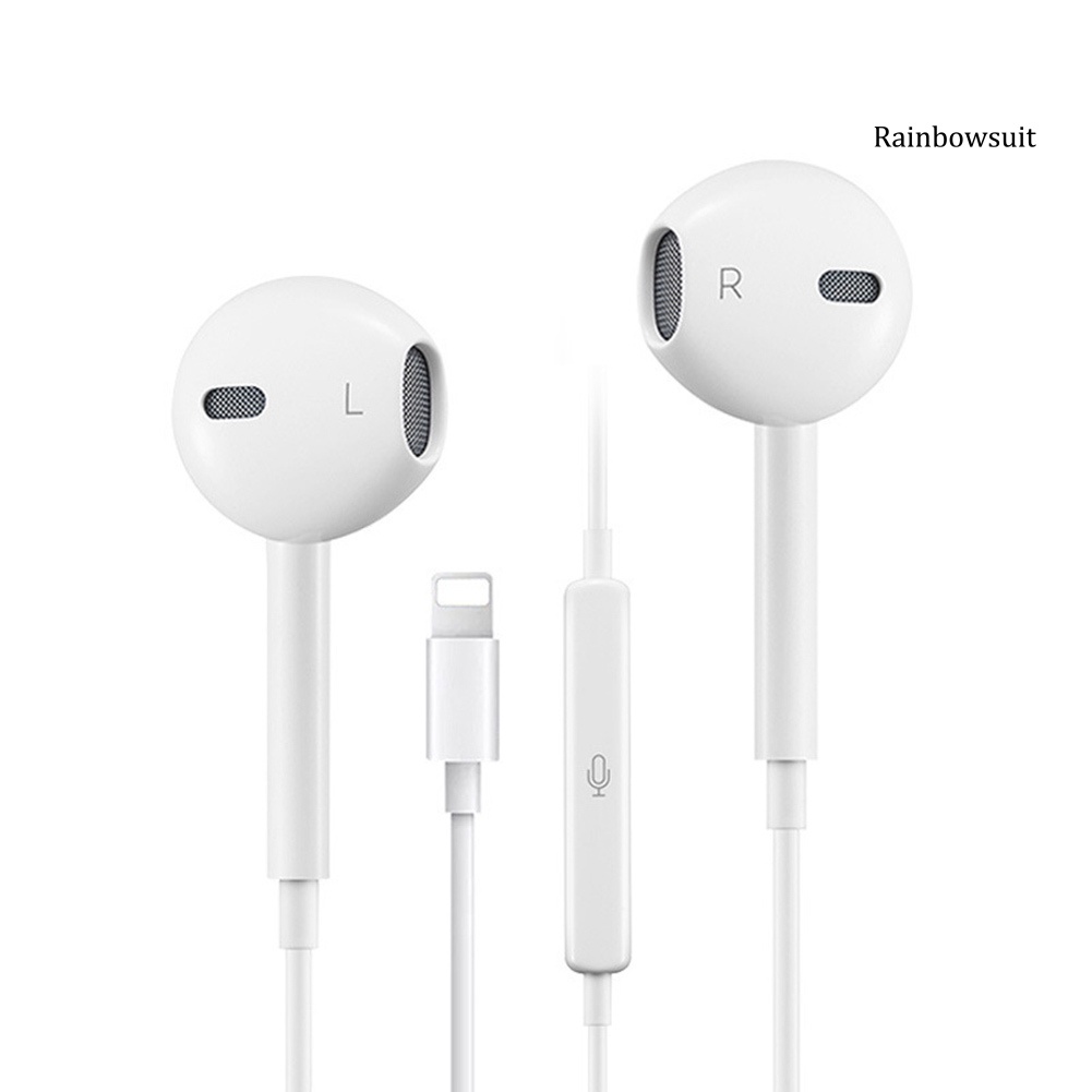 Tai Nghe Nhét Tai Rb Có Dây, Điều Chỉnh Âm Lượng Cho Iphone 7