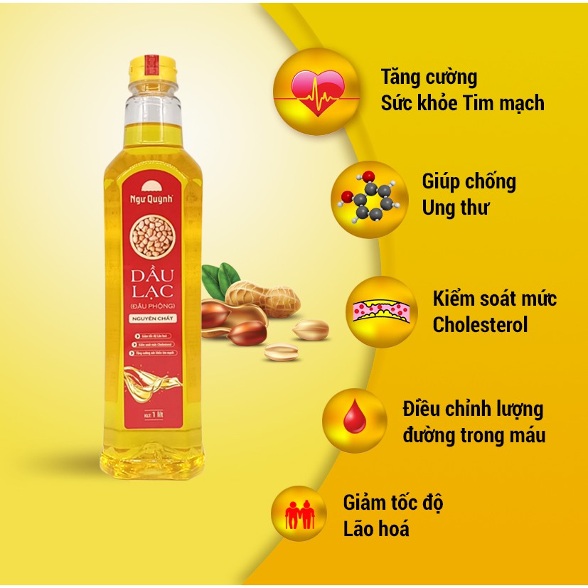 DẦU LẠC NGUYÊN CHẤT 100% CÓ CHỨNG NHẬN VSATTP 1 lít