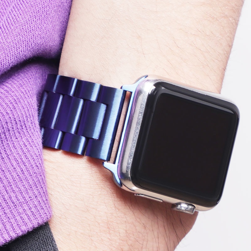 Dây Đeo Bằng Thép Không Gỉ 45mm 41mm Cho Đồng Hồ Thông Minh Apple watch 6 5 4 3 2 1 SE 44mm 42mm 40mm 38mm