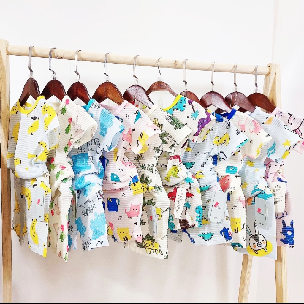 [100% Cotton Tre] Bộ Quần Áo Trẻ Em Quần Đùi Trẻ Em, Em Bé Cotton Tre VNXK Đẹp Đáng Yêu Cho Bé Trai Bé Gái