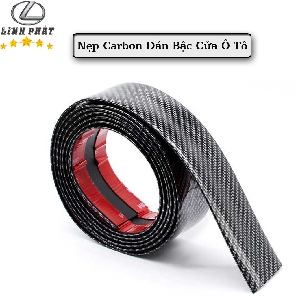 Nẹp Carbon Dán Bậc Cửa Ô Tô Chống Xước Hiệu Quả - Bản Rộng 5CM