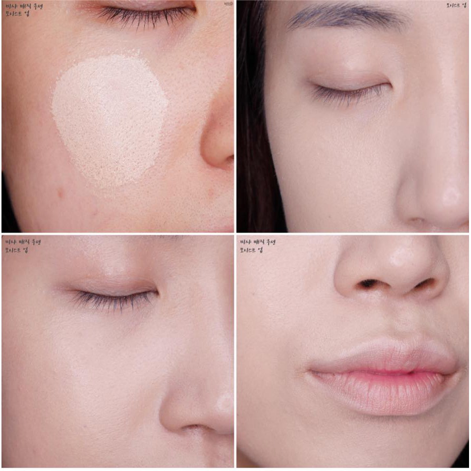 Phấn nước kiềm dầu che phủ khuyết điểm tông sáng màu 21 Cushion Missha Magic Cover Lasting SPF50++++