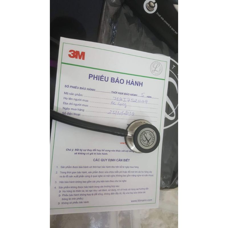 Ống nghe chính hãng Mỹ Littmann Classic III - bảo hành 5 năm toàn quốc