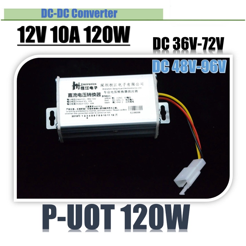 Mô Đun Hạ Áp 36V-72V Sang DC 12V Chuyên Dụng Cho Xe Hơi