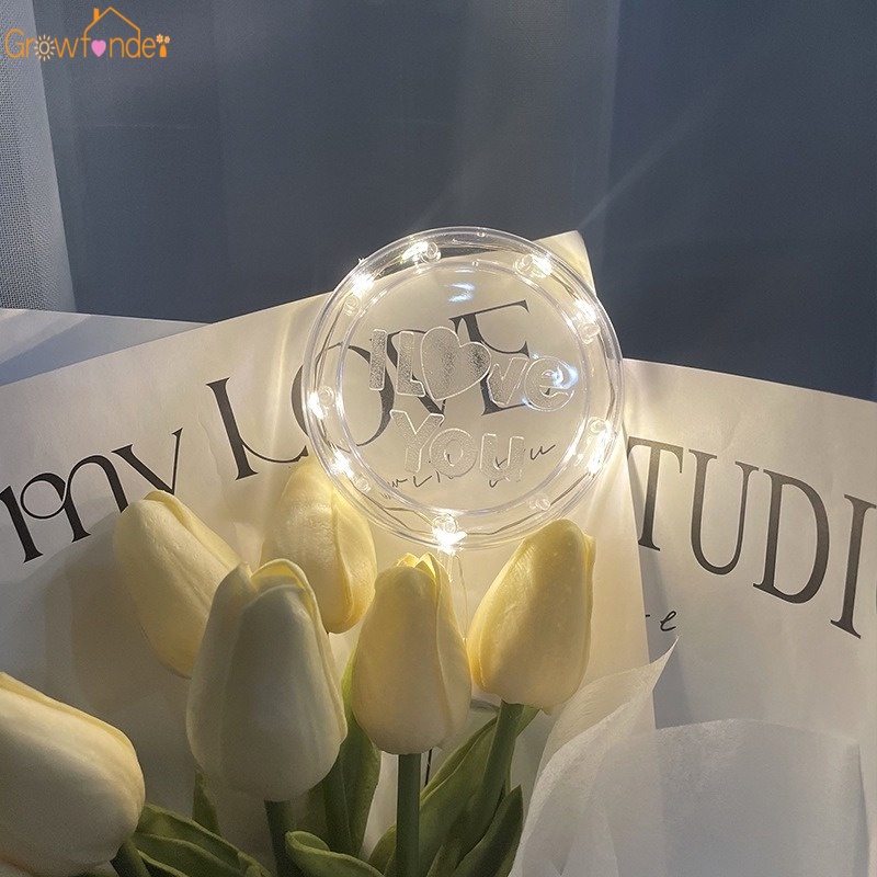 LED I Love You Night Light Birthday Cake Gift Packaging Decoration Neon Lamp Wedding Bouquet Party Christmas Supplies
