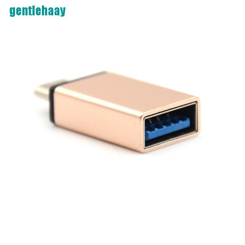 1pc Usb Type C Male To Usb 3.0 Female Otg Sync Adapter For Phone Macbook