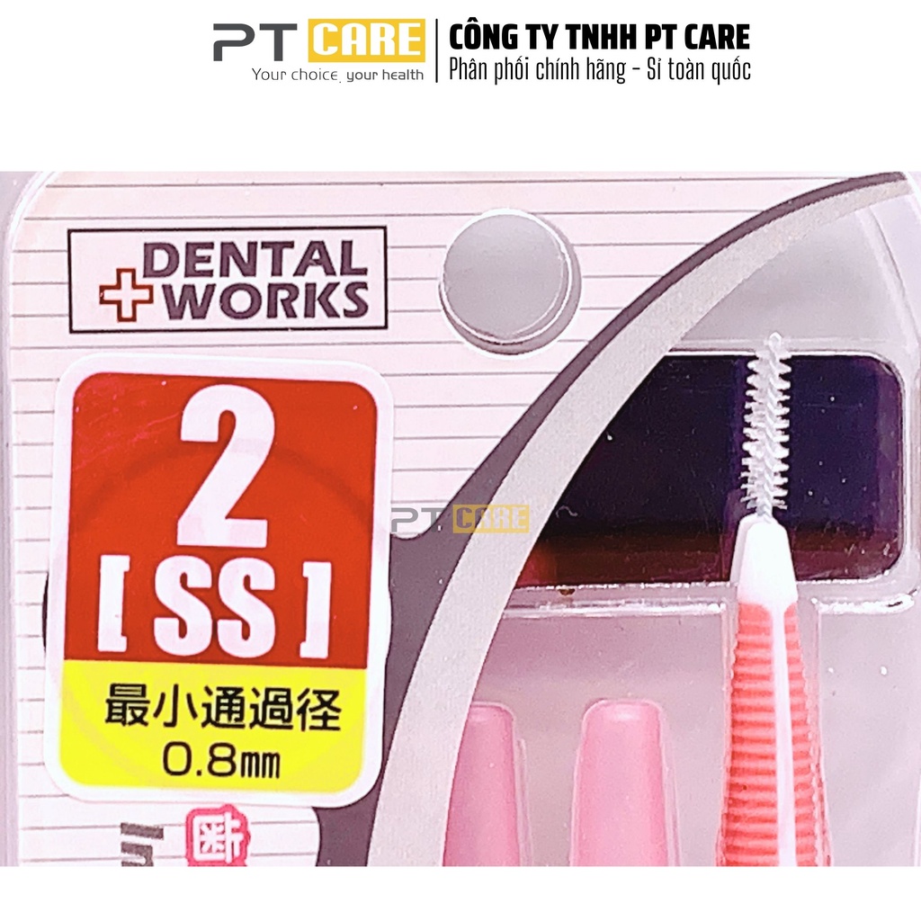 PT CARE | 01 Gói Bàn Chải Kẽ Răng Cao Cấp Okamura Dental Works Dạng Chữ I Vĩ 5 Cái Chất Lượng Nhật Bản