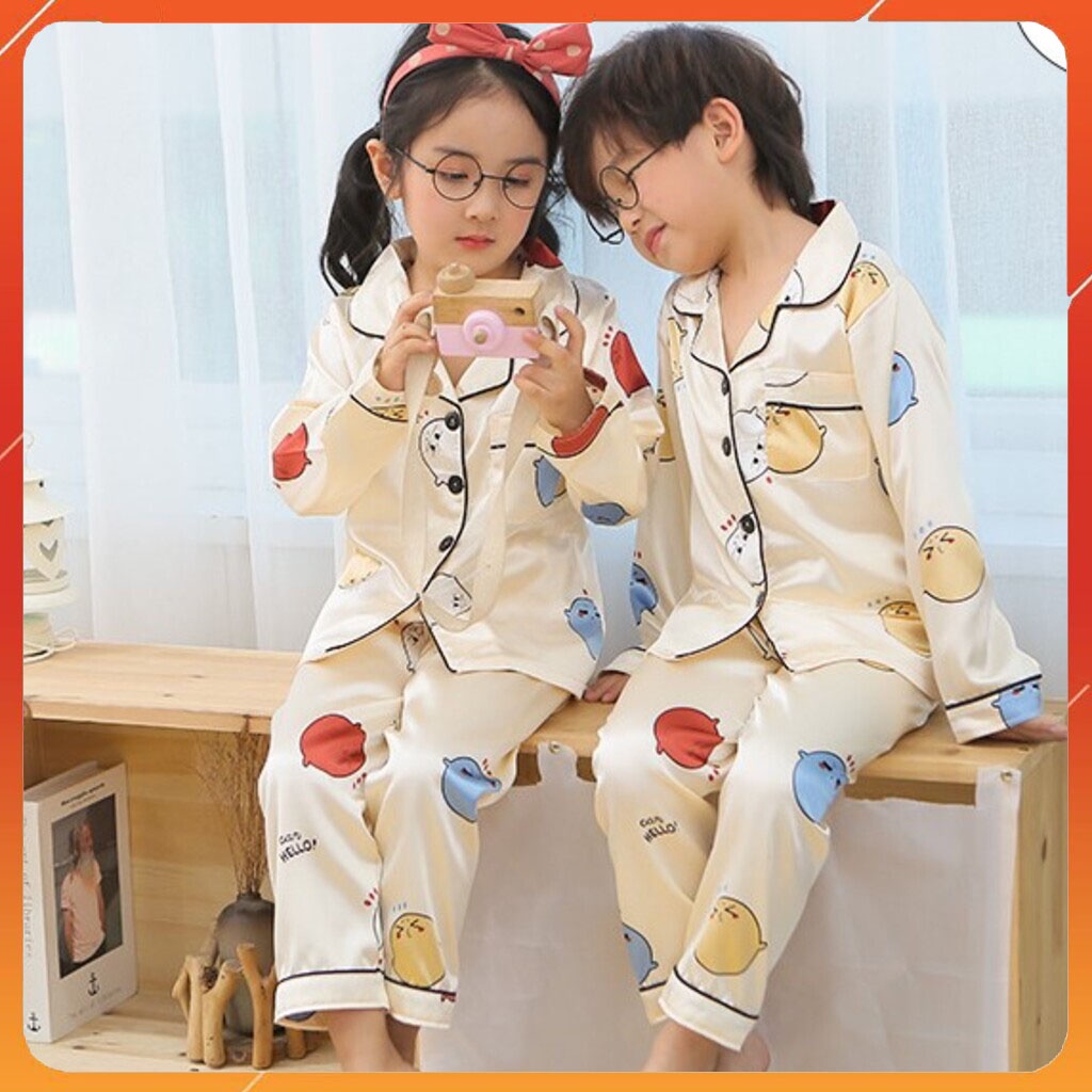 Bộ pijama dài tay cho bé trai bé gái Binbon kids, đồ bộ ngủ mặc nhà pizama In Hình Đôremon Cực Yêu Cho Bé Từ 6-27kg