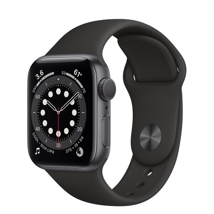 [Mã ELMALL100 giảm 100K đơn 5TR] Apple Watch Series 6 GPS + Celluar 44mm viền nhôm dây cao su