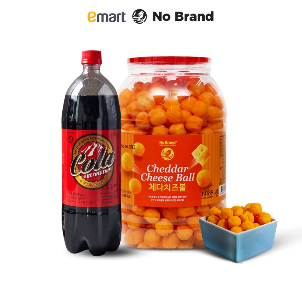 Combo Chill Phim Cuối Tuần - Snack Phô Mai Viên và Cola No Brand - Emart VN