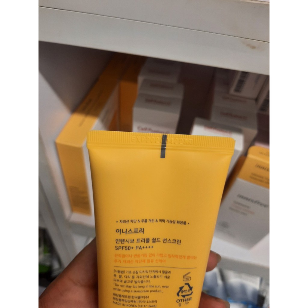 {Nâng cấp} Kem Chống Nắng Innisfree Intensive Triple-Shield Sunscreen - an toàn cho cả bà bầu