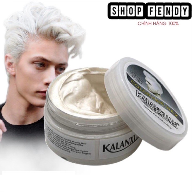 Sáp Vuốt Đổi Màu Tóc Tạm Thời KALANXUAN 100ml/hộp Màu Trắng