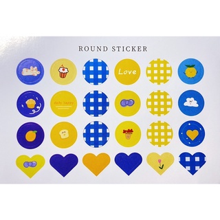 SET 3  STICKER MÀU SẮC DỄ THƯƠNG (NHIỀU TÔNG MÀU)