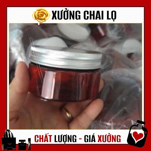 Hủ Đựng Kem ❤ TOP GIÁ RẺ ❤ Hũ nhựa pet 100g đựng mỹ phẩm, thực phẩm, đồ khô, ngũ cốc