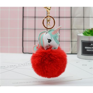 Móc khóa kỳ lân cục bông độc đáo