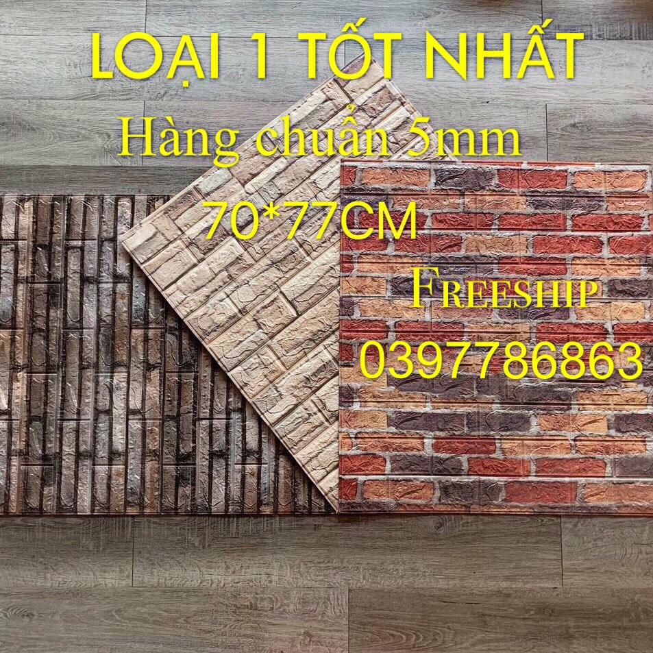 XỐP DÁN TƯỜNG 3D GIẢ GẠCH CỔ ĐIỂN GIÁ SIÊU RỂ HÀ NỘI