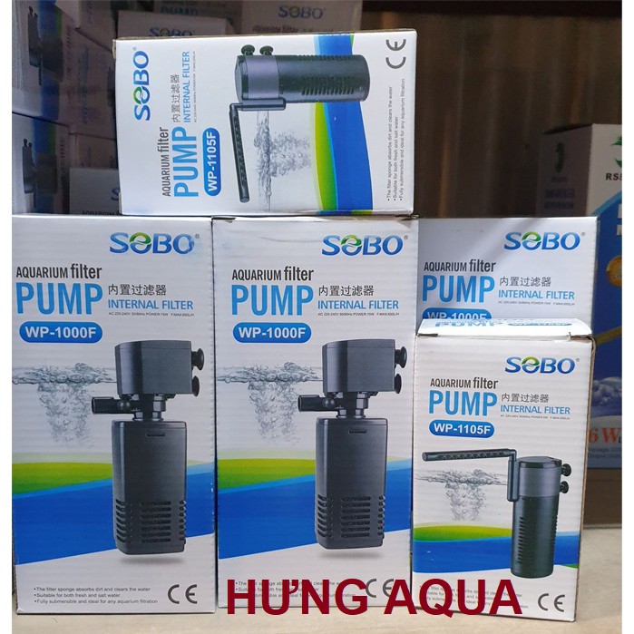 Máy lọc chìm bể cá - máy lọc ống WP 1000F/ RS 1000F dành cho hồ thủy sinh, hồ cá nhỏ (chính hãng)