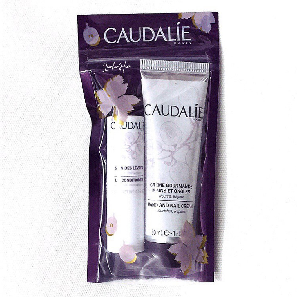 SET KEM DƯỠNG DA TAY CAUDALIE HAND & NAIL CREAM VÀ SON DƯỠNG MÔI CAUDALIE LIP CONDITIONER