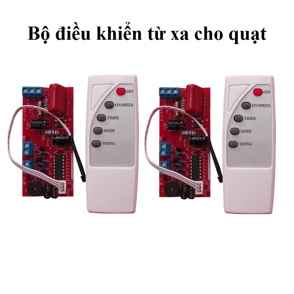 Combo 2 bộ điều khiển từ xa cho quạt