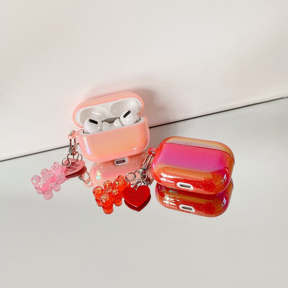 Vỏ Bảo Vệ Hộp Sạc Tai Nghe airpods 1 2 3 pro 1 2 3 pro Bằng tpu Hình Giọt Nước Mưa Phối Dây Xích Dễ Thương