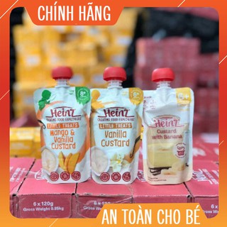 Váng sữa heinz custard úc 120g date mới lepetit