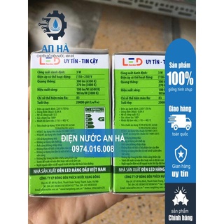 Bóng Led 3W Kín Nước Rạng Đông